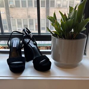 Steve Madden Black Platform Heels